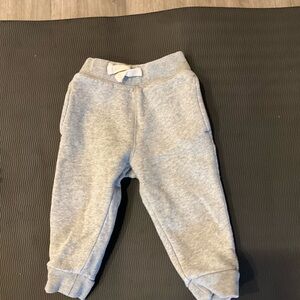Heather Gray Elastic Cuff Sweatpants
